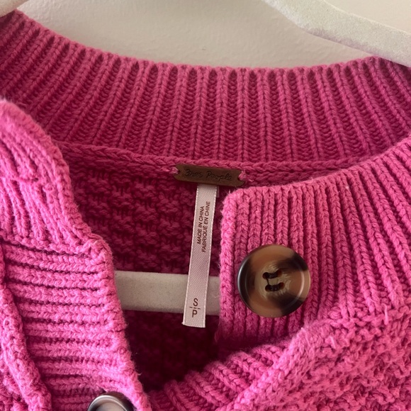 Cute free people button up sweater! - Picture 2 of 4